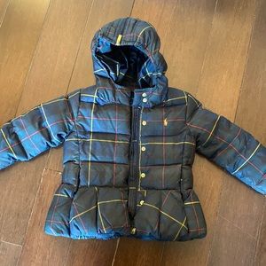 Ralph Lauren Plaid Puffer Coat